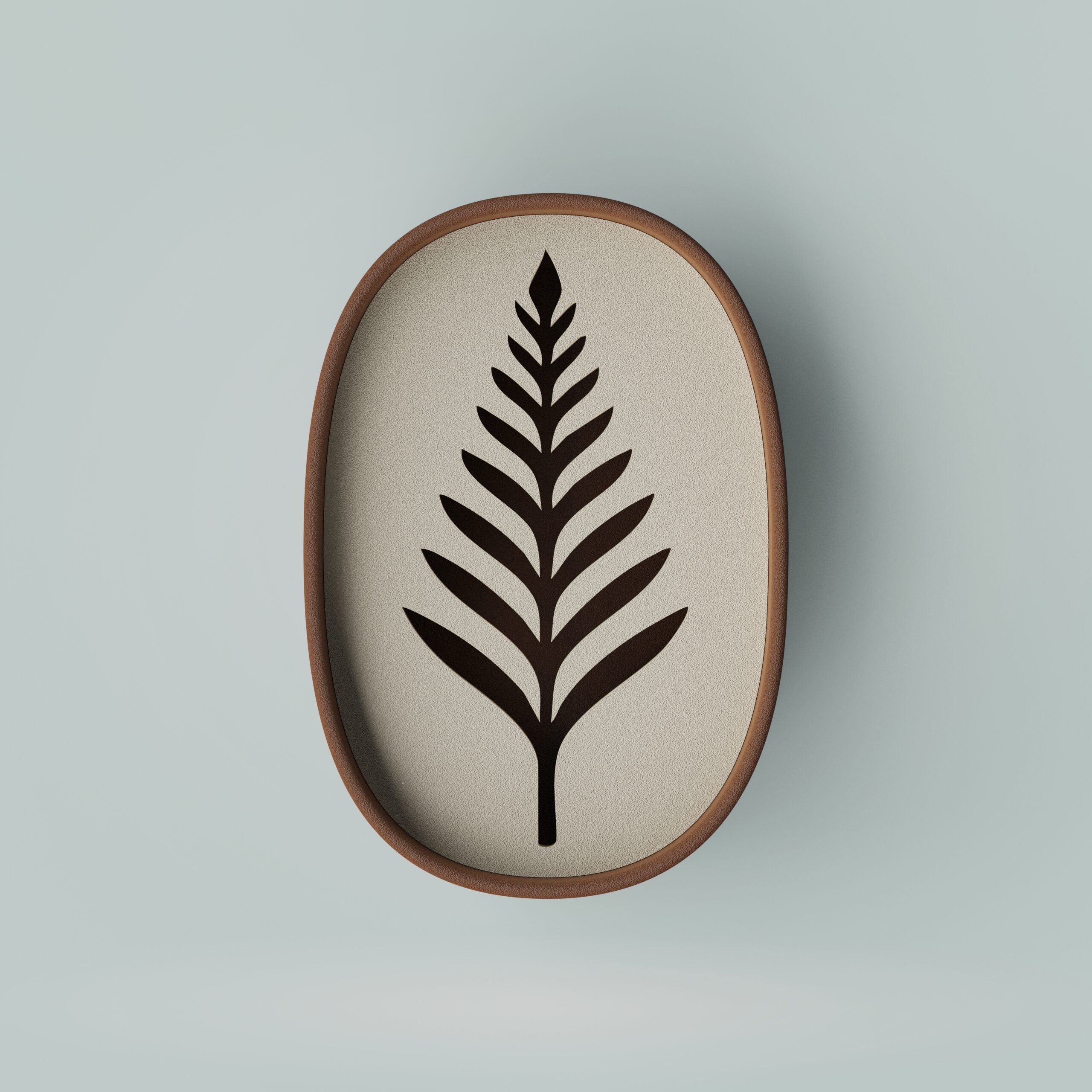 Porta sapone rotondo con inserto ad albero